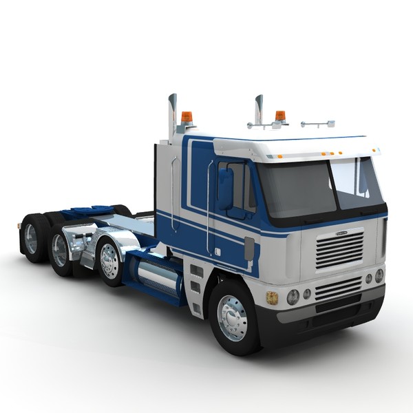 3d freightliner argosy long frame - Freightliner Argosy long frame by bansheewoj